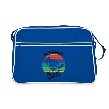Saudi Arabia National Day KSA Vintage - Retro Bag - blue/white - Front