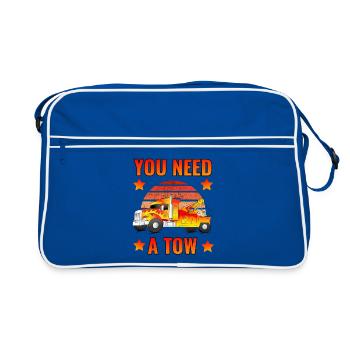 Conducteur de dépanneuse - Sac Retro - bleu/blanc - Devant