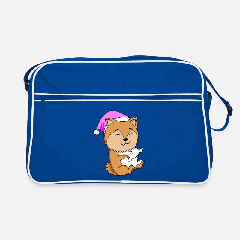 Hund Hunderasse Zwergspitz Retro Tasche