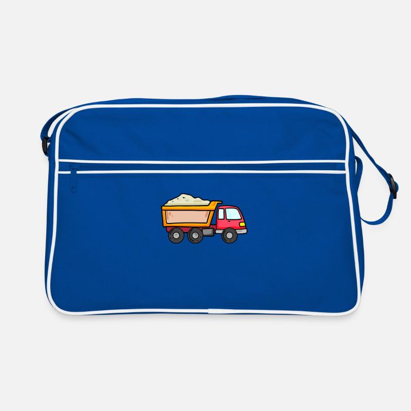 Construction trailer Vehicle Construction site Construction site vehicle Retro Bag