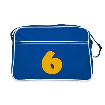 6 - Retro Bag - blue/white - Front
