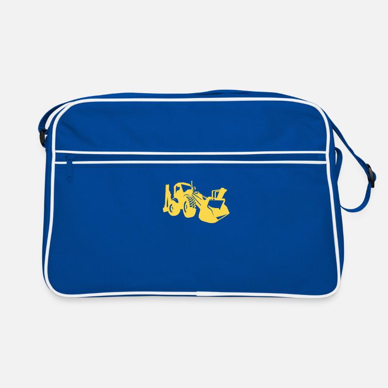 Baggerfahrer Radlader Bagger Retro Tasche
