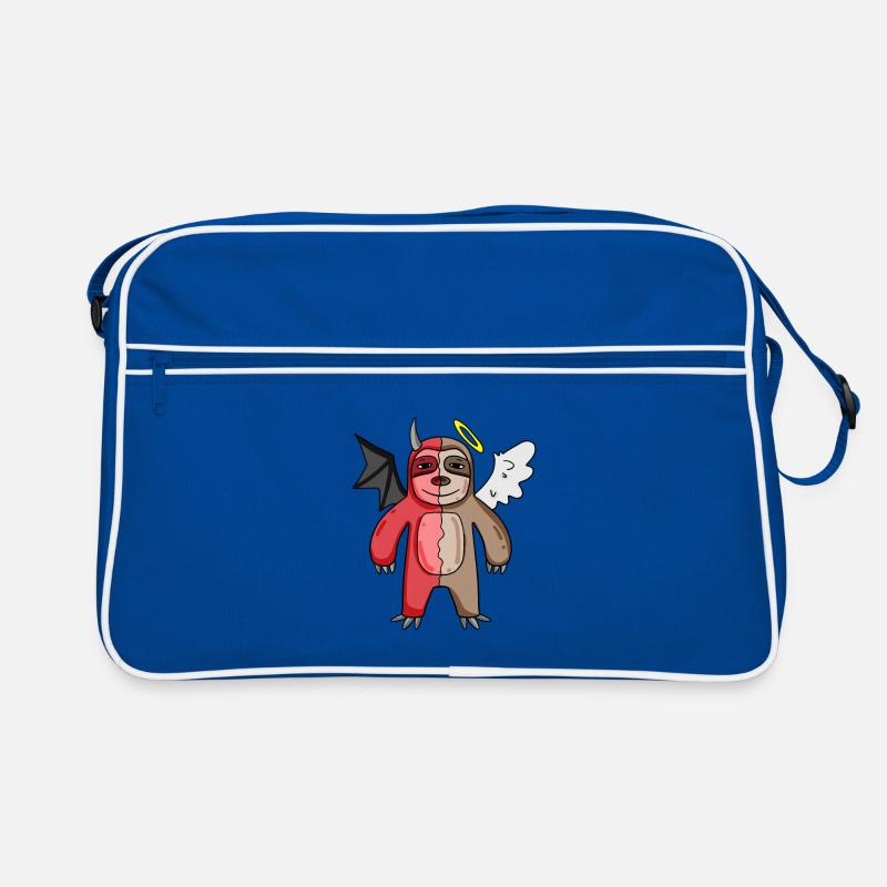 Faultier - Engel und Teufel Retro Tasche