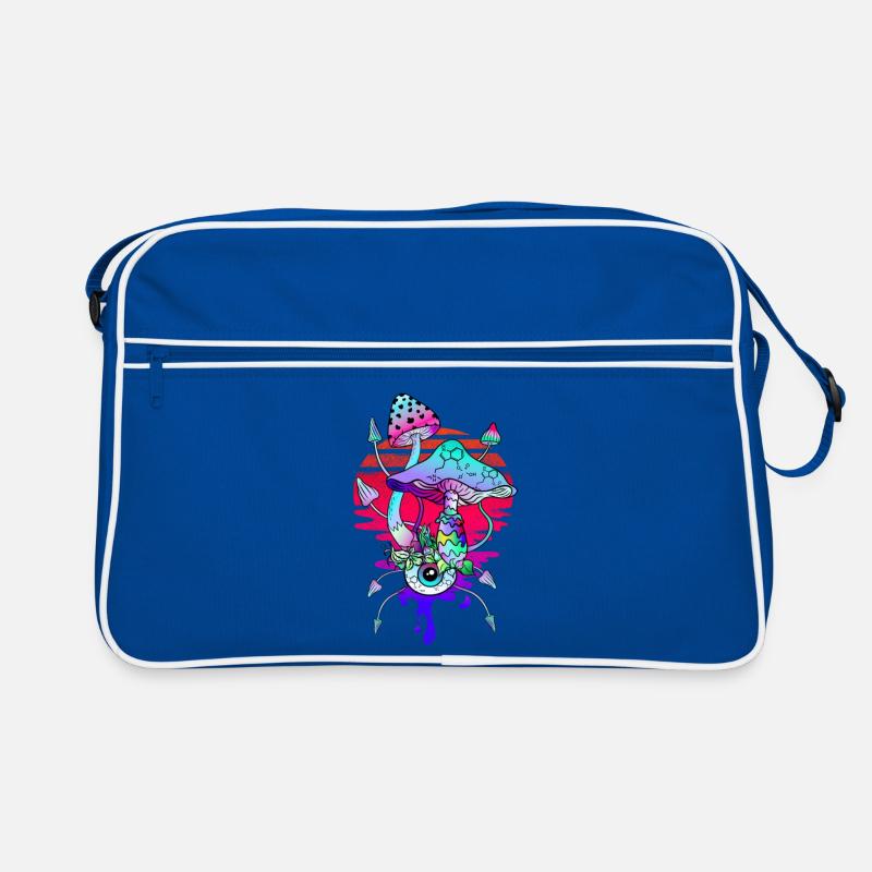 Champignons Magiques Psychédéliques Vaporwave Sac Retro