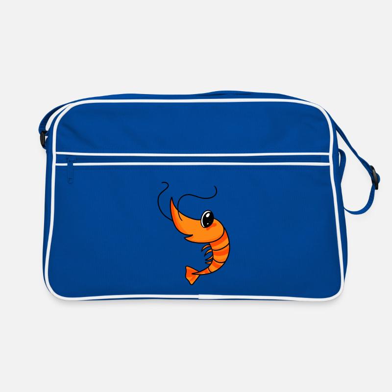 Crevettes - Sac Retro - bleu/blanc