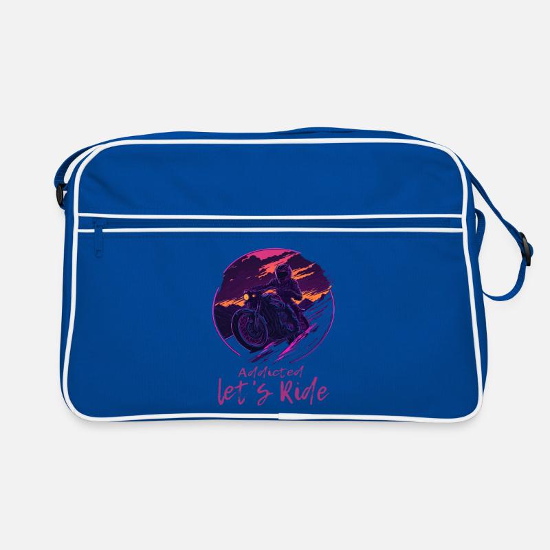 Synthwave Biker Retrowave Sunset Motocycliste Sac Retro