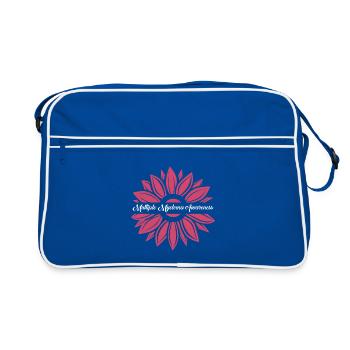 Sensibilisation au myélome multiple Bourgogne Sunflowe - Sac Retro - bleu/blanc - Devant