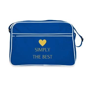 Tout simplement le meilleur - Sac Retro - bleu/blanc - Devant
