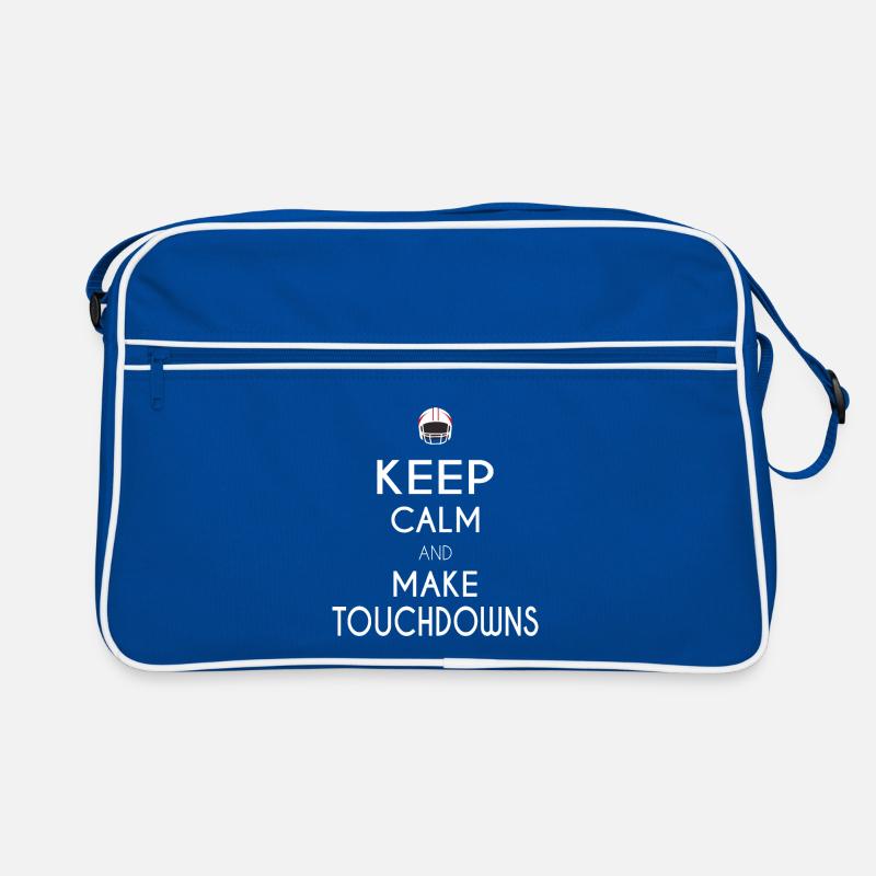 Keep Calm and Make Touchdowns Retro Tasche