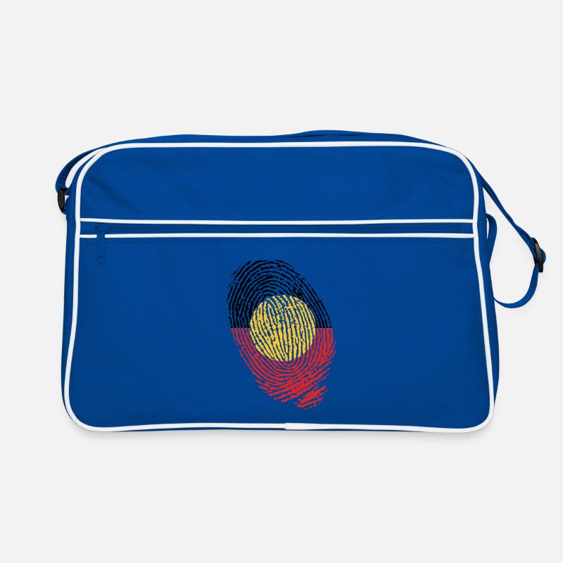 Aboriginal Australia fingerprints Retro Bag
