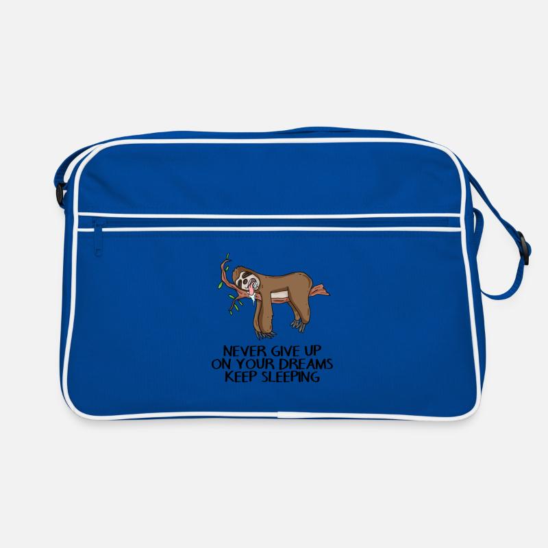 Funny Sayings Sloth - Sleeping Tired Fatigue Retro Bag