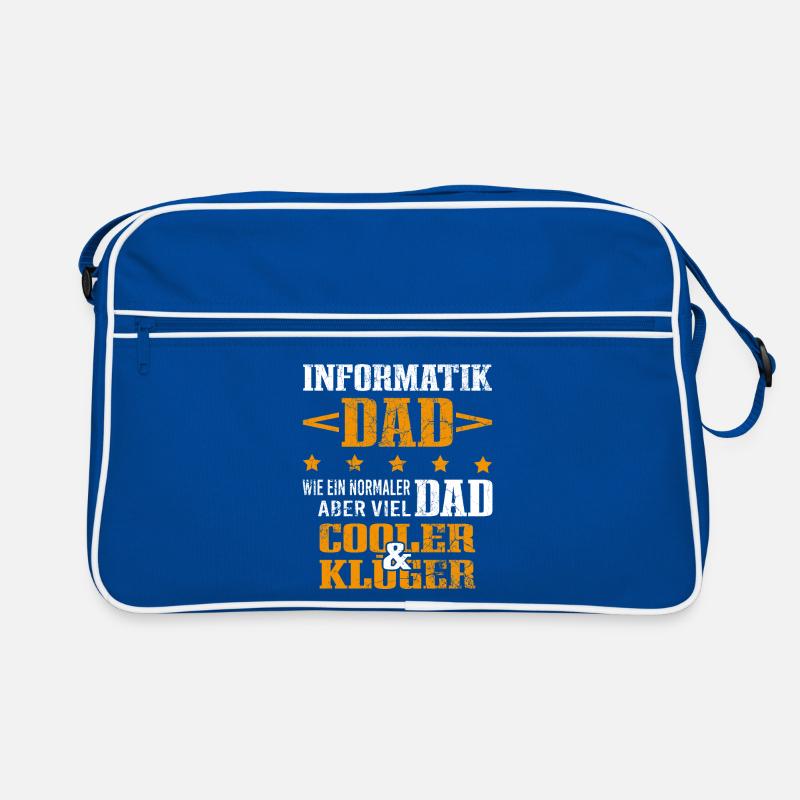 Informatiker Vater Programmierer Technik-Nerd Retro Tasche