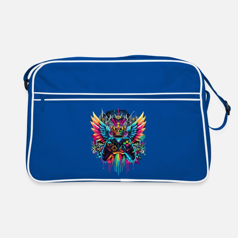 Gaming King Controller Wings Graffiti Sac Retro