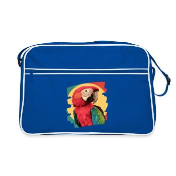 Perroquet Rétro - Sac Retro - bleu/blanc - Devant