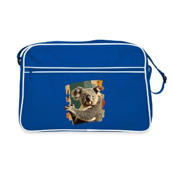 Koala - Retro Bag - blue/white - Front