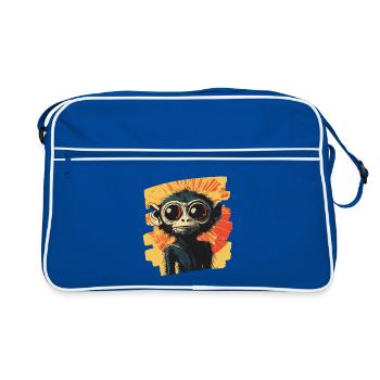 Spider Monkey Retro - Retro Bag - blue/white - Front