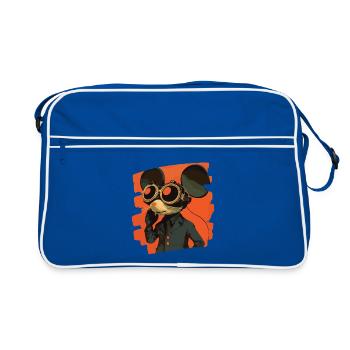 Mouse - Retro Bag - blue/white - Front