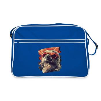 Sloth Retro - Retro Bag - blue/white - Front