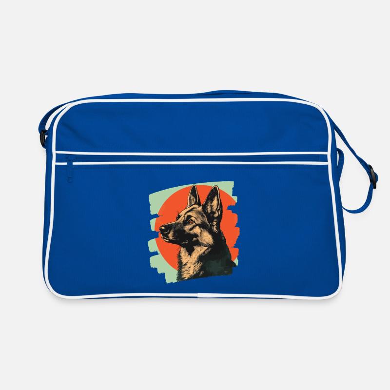 Schäferhund Retro Tasche