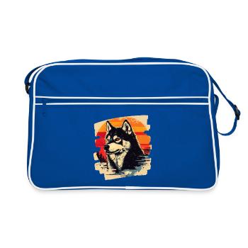 Rauque - Sac Retro - bleu/blanc - Devant