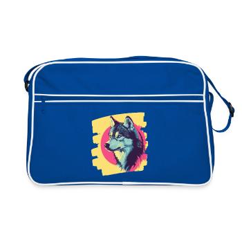 Rauque - Sac Retro - bleu/blanc - Devant