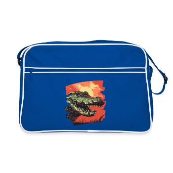 Crocodile - Sac Retro - bleu/blanc - Devant