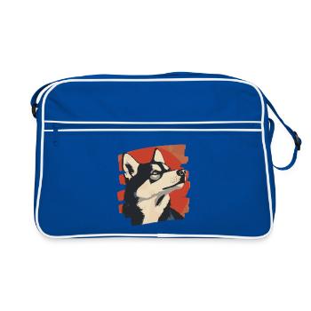 Rauque - Sac Retro - bleu/blanc - Devant