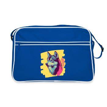 Rauque - Sac Retro - bleu/blanc - Devant