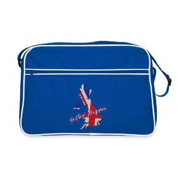 British pride, flag of the United Kingdom - Retro Bag - blue/white - Front