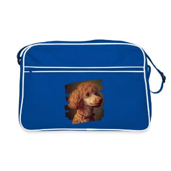 Caniche - Sac Retro - bleu/blanc - Devant