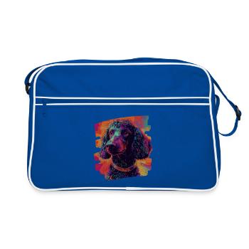 Caniche - Sac Retro - bleu/blanc - Devant