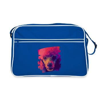 Caniche - Sac Retro - bleu/blanc - Devant