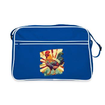 Rooster - Retro Bag - blue/white - Front