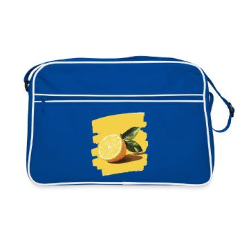 Lemon - Retro Bag - blue/white - Front