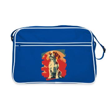 Beagle - Sac Retro - bleu/blanc - Devant