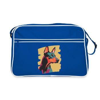 Doberman - Sac Retro - bleu/blanc - Devant