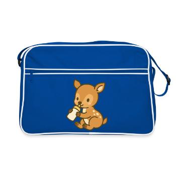 Flacon Fawn Love - Sac Retro - bleu/blanc - Devant