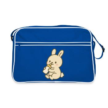 Lapin en flacon - Sac Retro - bleu/blanc - Devant