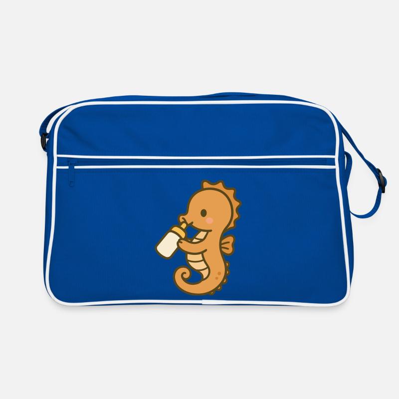 Seepferdchen-Schnuckel Retro Tasche