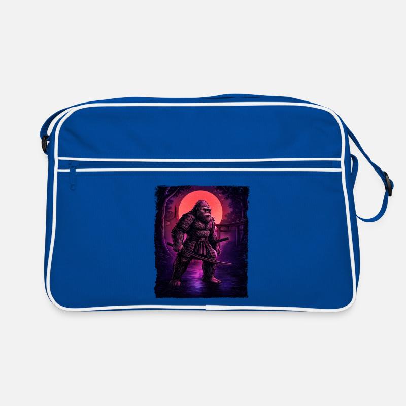 Samurai Bigfoot Kryptid Sasquatch Yeti Jäger Retro Tasche