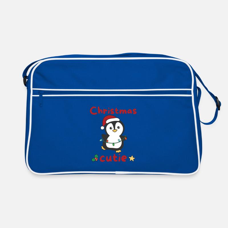Pingouin de Noël Pingouins Mignon de Noël Sac Retro