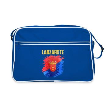 Conception des armoiries de l’île de Lanzarote - Sac Retro - bleu/blanc - Devant
