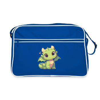 Dragon Dragon - Sac Retro - bleu/blanc - Devant