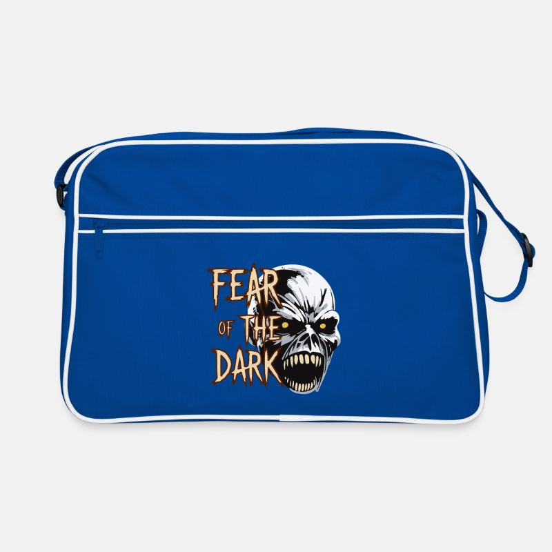 Angst vor dem dunklen Horror-Totenkopf-Design Retro Tasche