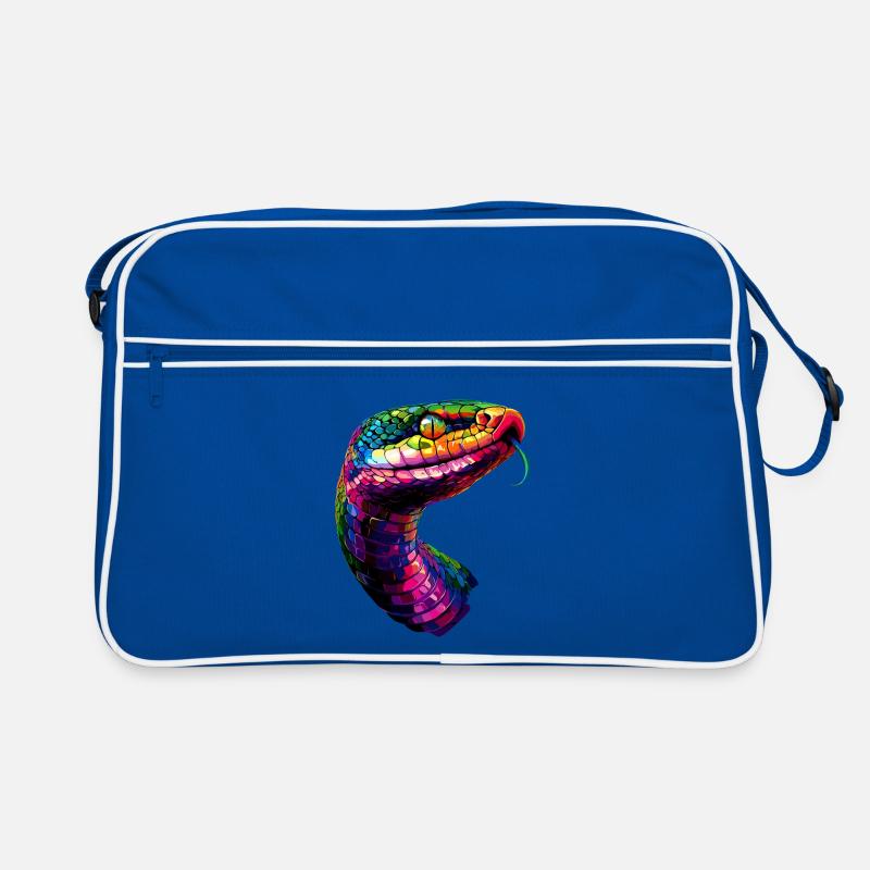 snake, python, cobra, rattlesnake, snakes Retro Bag