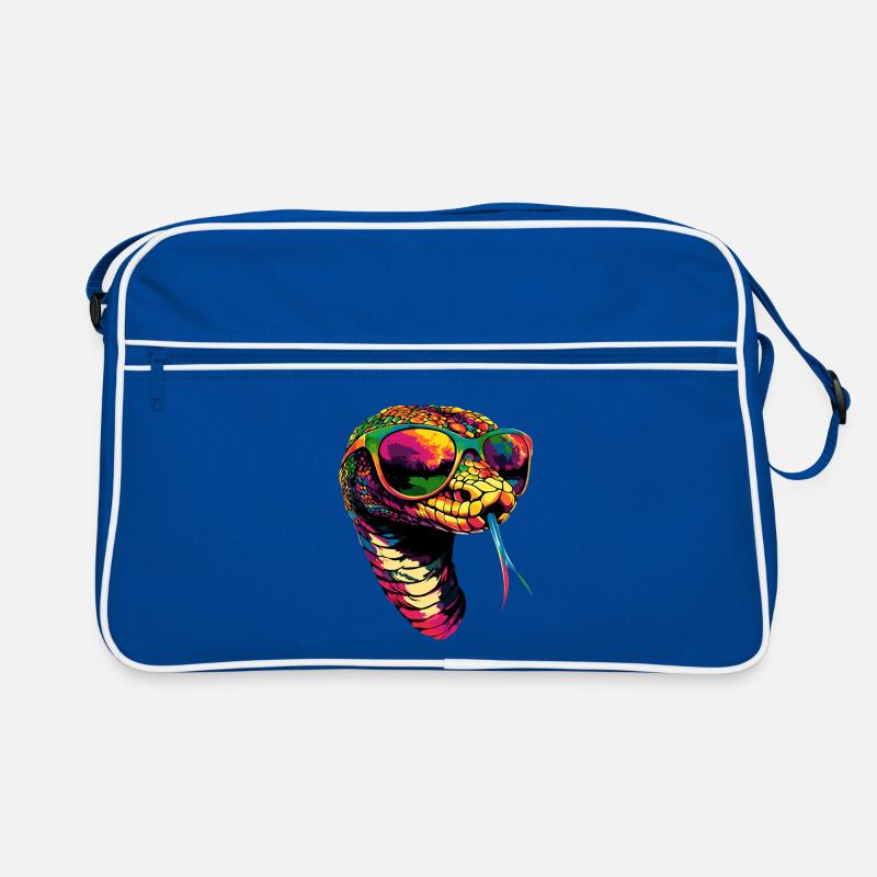 serpent, python, cobra, serpent à sonnettes, serpents Sac Retro