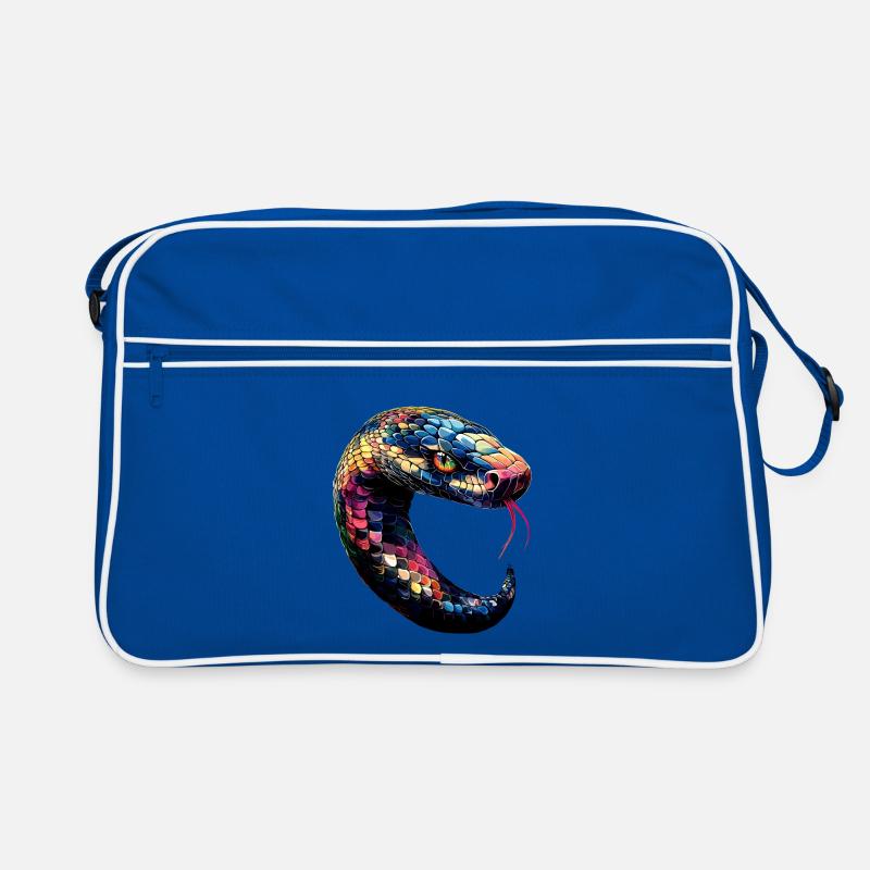snake, python, cobra, rattlesnake, snakes Retro Bag
