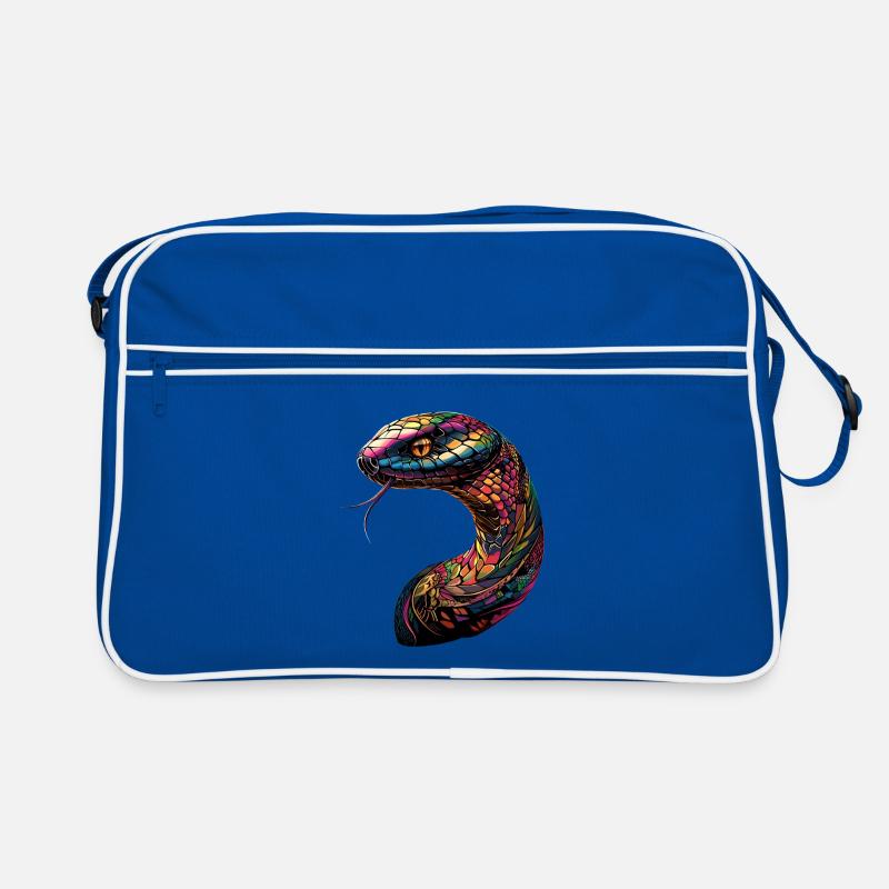 serpent, python, cobra, serpent à sonnettes, serpents Sac Retro