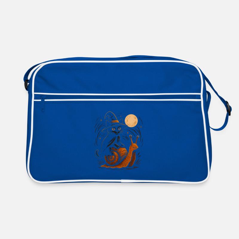 Magie nocturne avec le chat sorcier Sac Retro