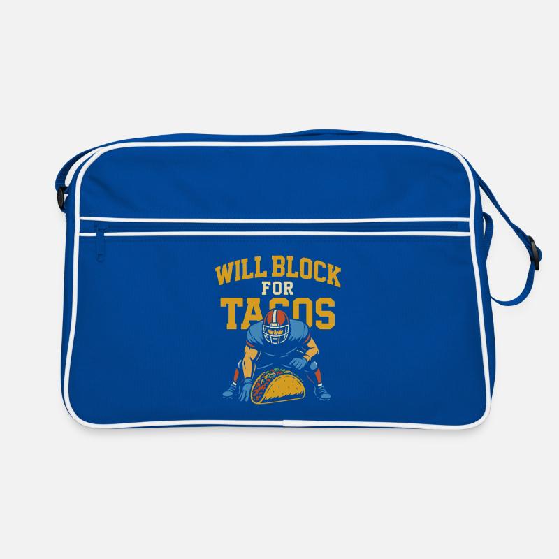 Will Block for Tacos Retro Bag